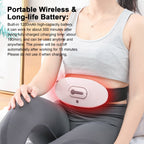 EMS Waist Massager Heating Pad for Back Pain Heat Belly Wrap Belt with 5 Modes Auto Shut Off for Lumbar Abdominal Leg Cramps