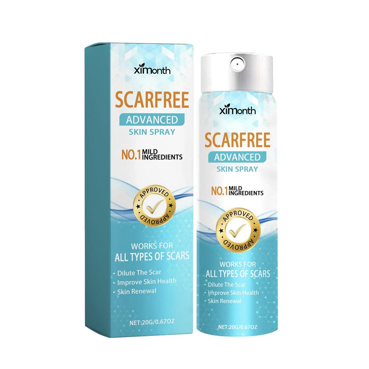 Scarfree Advanced Skin Spray, Body Skin Care Reduces Post-Natal Scars And Smooths Skin