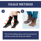 35 Degrees Aluminized Fibers Heating Socks, Relieve Vein Spontaneous Heat Constant Temperature Comfortable Warm Foot Cold Protection Socks
