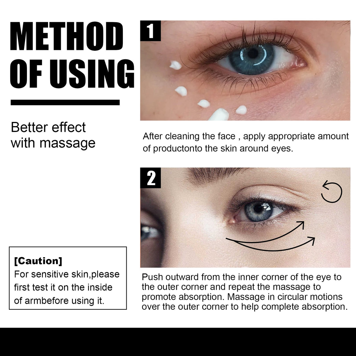 Snake Venom Eye Cream, Firming Eye Bags Hydrating And Reducing Fine Lines Eye Care Eye Cream