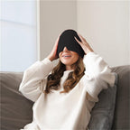 Migraine Relief Hat Ice Pack Headache Relief Gel Eye Mask Cold Therapy Migraine Face Mask Elastic Bag