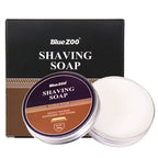 BlueZOO Men's Facial Shave Beard Shaving Foaming Soap Sandalwood Scented Mint