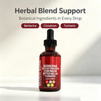 Organic Berberine Cinnamon Ceylon Liquid DropsSupplement with Bitter Melon