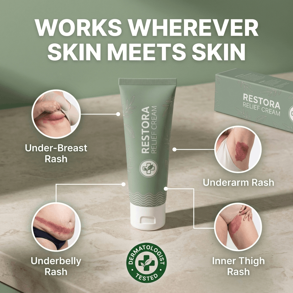 Restora™ Relief Cream - Skin Fold Rash Treatment
