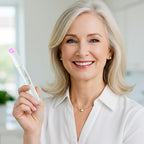 QIAWI™ All-in-One CO₂ Laser Eraser Pen by Aurenza Shop, handheld device with laser tip for skin mole, wart, and pigmentation removal.