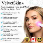 Aurenza QIAWI™ All-in-One CO₂ Laser Eraser Pen for removing moles, warts, skin flaws, and pigmentation, shown with laser tip and device body.