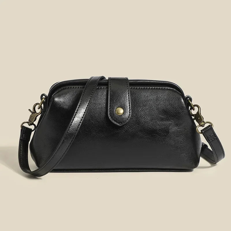 Vintage Women's Fashion 2022 Summer New High-End Feel Stylish Doctor Bag Niche Design Versatile Single Shoulder Slant Cross Bag