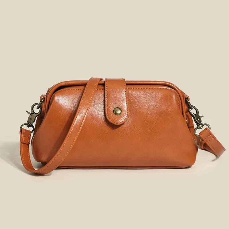 Vintage Women's Fashion 2022 Summer New High-End Feel Stylish Doctor Bag Niche Design Versatile Single Shoulder Slant Cross Bag