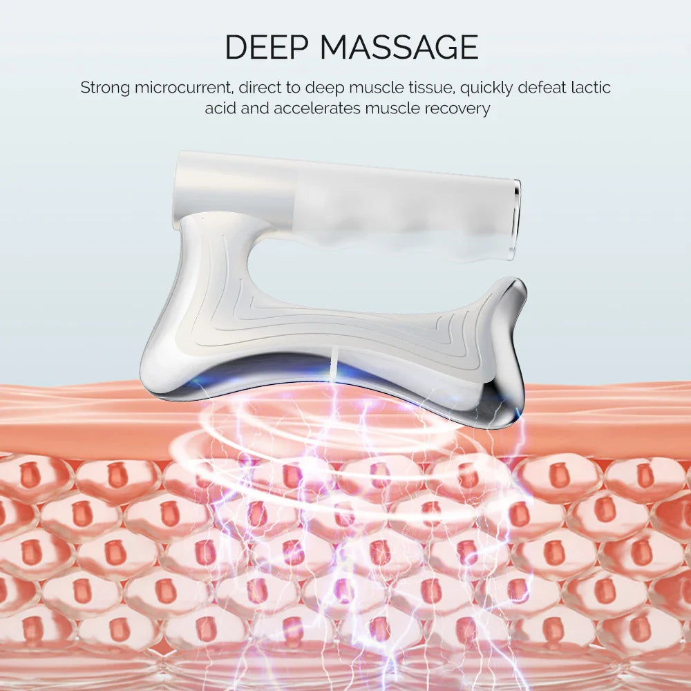 Electric Fascia Scraper Massager 10500RPM - Micro Current Vibration Relaxer
