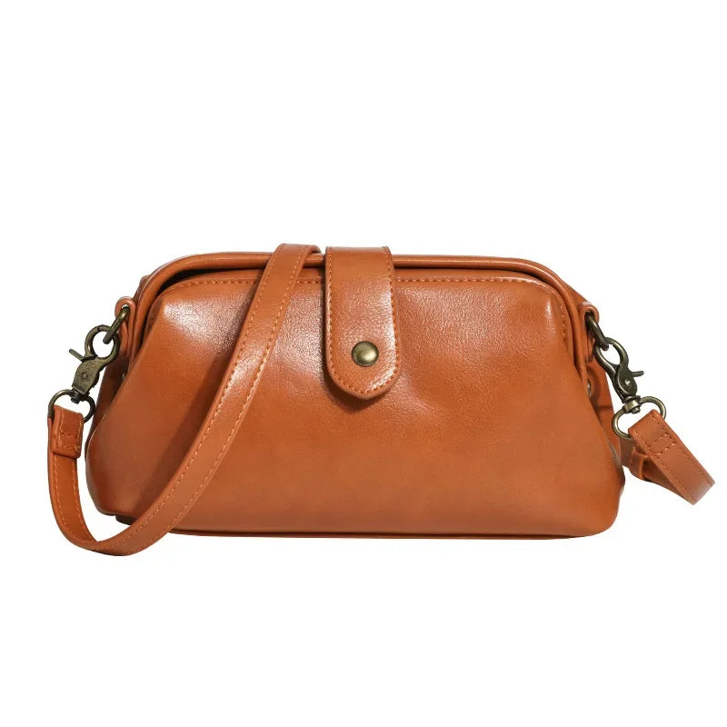 Vintage Women's Fashion 2022 Summer New High-End Feel Stylish Doctor Bag Niche Design Versatile Single Shoulder Slant Cross Bag