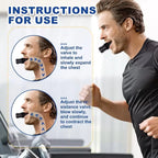 Breathing Trainer Lung Flexer Durable Fitness Exerciser Increases Lung Capacity Breath Adjustable Levels Respiratory Deep Breath