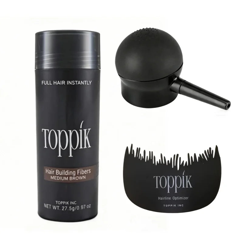 toppik Hair Building Fibers, Fill In Fine or Thinning Hair Instantly Thicker, Fuller Looking Hair Man Woman Hair Fibers