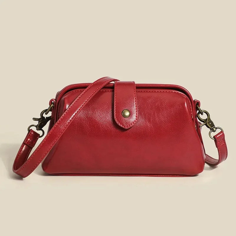 Vintage Women's Fashion 2022 Summer New High-End Feel Stylish Doctor Bag Niche Design Versatile Single Shoulder Slant Cross Bag