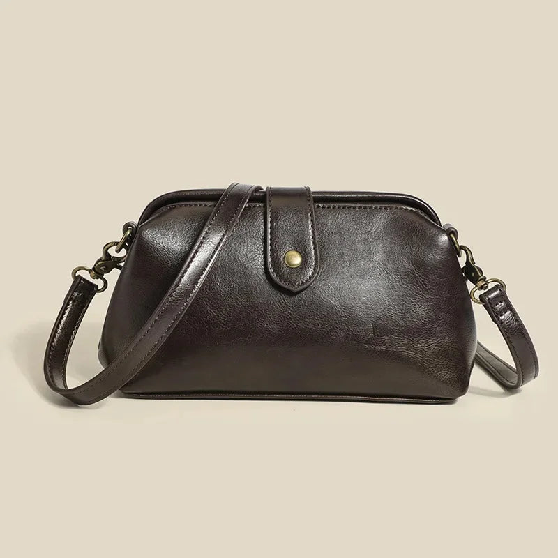 Vintage Women's Fashion 2022 Summer New High-End Feel Stylish Doctor Bag Niche Design Versatile Single Shoulder Slant Cross Bag