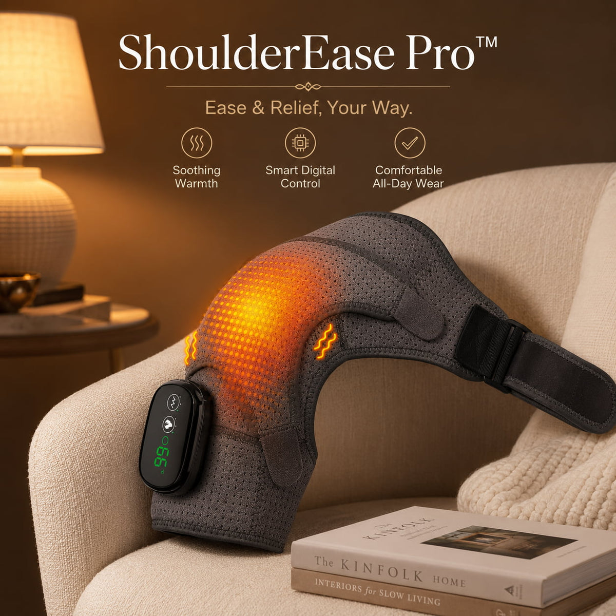 ShoulderEase Pro™ Heated Shoulder Support Brace