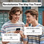 Arenzza VerbaBuds™ AI Translator Earbuds in black with sleek design and in-ear fit, equipped with advanced translation technology.