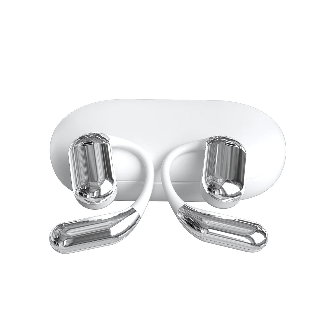 Arenzza VerbaBuds AI Translator Earbuds in black with sleek design and charging case, designed for real-time language translation.