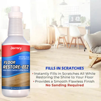 Arenzza Clean-llx Floor Restorer bottle showing shine and protection features for instant floor restoration and protection.