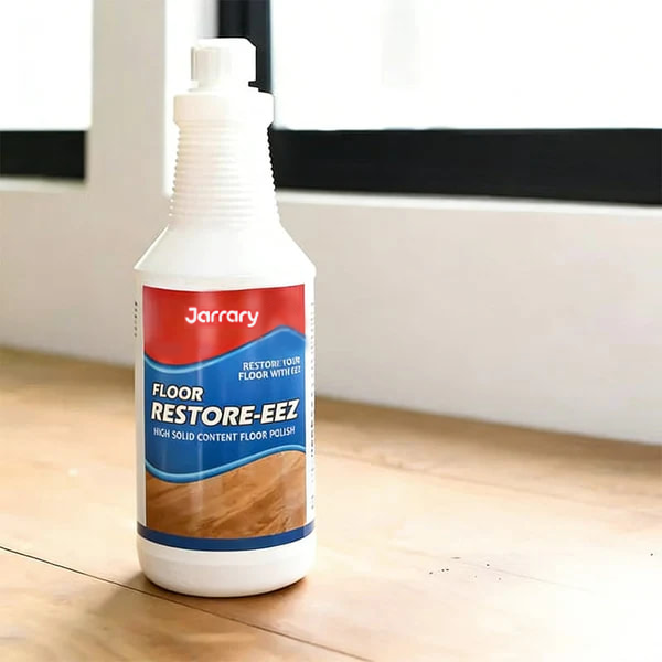 Arenzza Clean-llx Floor Restorer bottle showing shine and protection for floors, designed to instantly restore and enhance floor appearance.