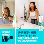 Unpree™ NEW TEETH Mouthwash by Aurenza Shop showing a clear bottle with mouthwash for oral health and problem solving.