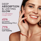 Aurenza Shop Pink Deep Collagen Gel Mask in a box with four packs, featuring a pink and white label for revitalizing skincare.