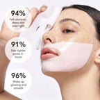 Pink Aurenza Shop Deep Collagen Gel Mask box with four packs, showcasing the skincare mask designed for facial rejuvenation.