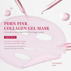 Box of four pink Aurenza Shop Deep Collagen Gel Masks, skincare product with hydrating and firming effects.
