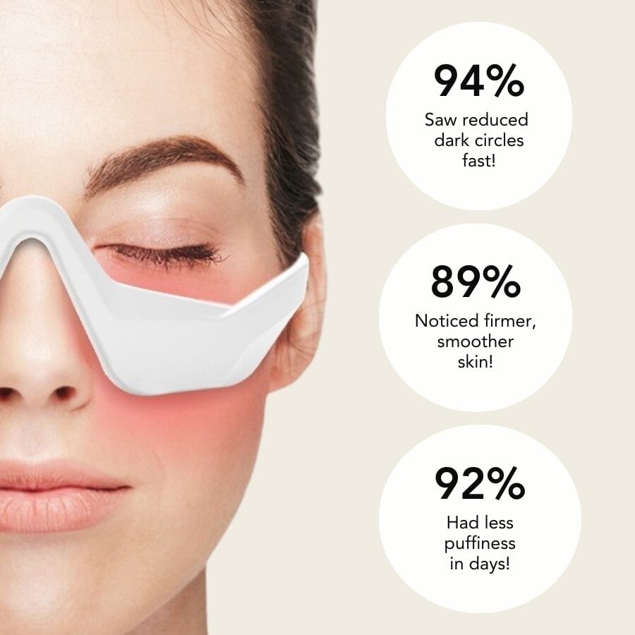 Aurenza LumiLift™ Eye Perfector showing a sleek applicator tip for reducing puffiness and fine lines around the eyes.