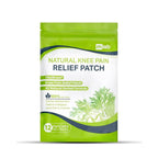 FlexiKnee™️ natural knee pain patches in a pack of 12, designed to reduce knee discomfort and inflammation.