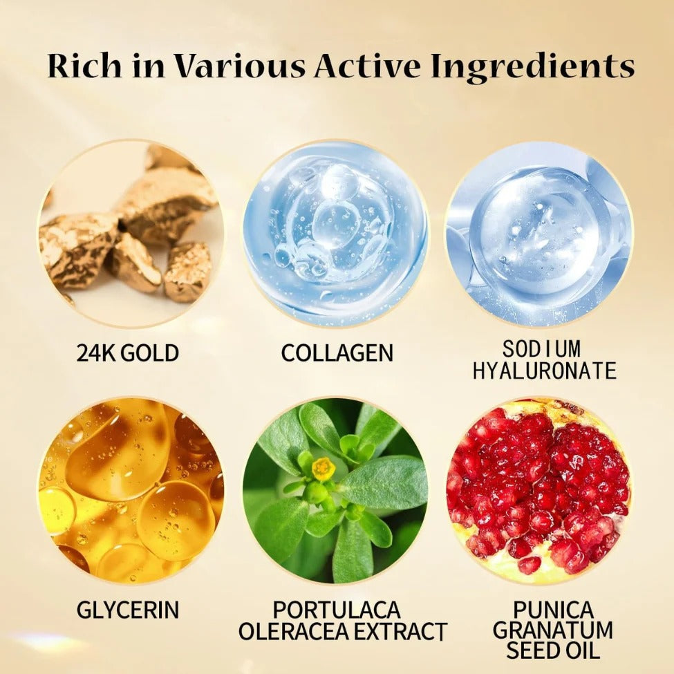 Aurenza Shop Gold Under Eye Patches Haven, pack of 60, featuring gold-colored hydrogel patches for under-eye skincare.