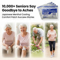 Aurenza Shop Bye Bye Knee Pain Patches with high absorption herbal discreet patches for joint pain and stiffness relief.