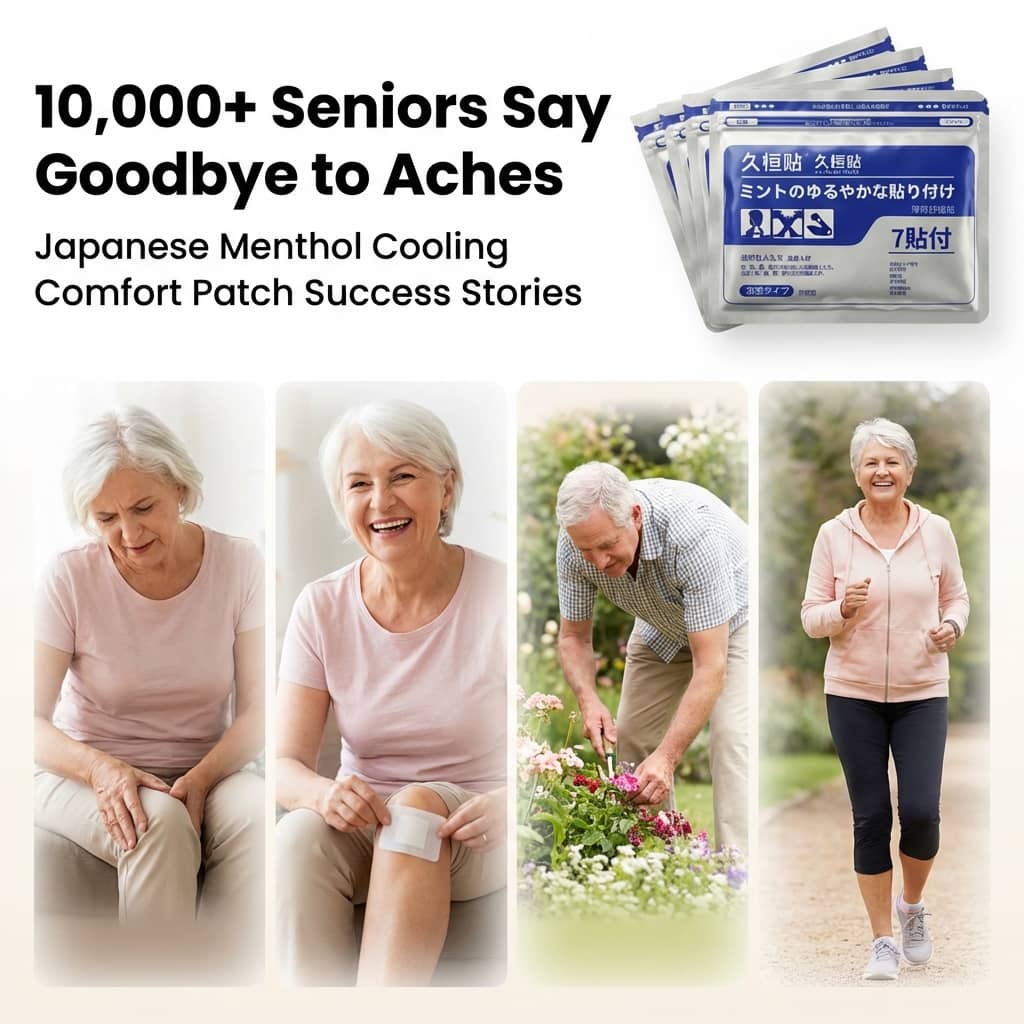 Aurenza Shop Bye Bye Knee Pain Patches with high absorption herbal discreet patches for joint pain and stiffness relief.