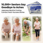 Japanese Pain Patches by Aurenza Shop, high absorption glucosamine, chondroitin, and herbal ingredients for pain relief.