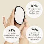 Pink reusable crystal hair remover from Aurenza Shop, compact and handheld for gentle hair removal.