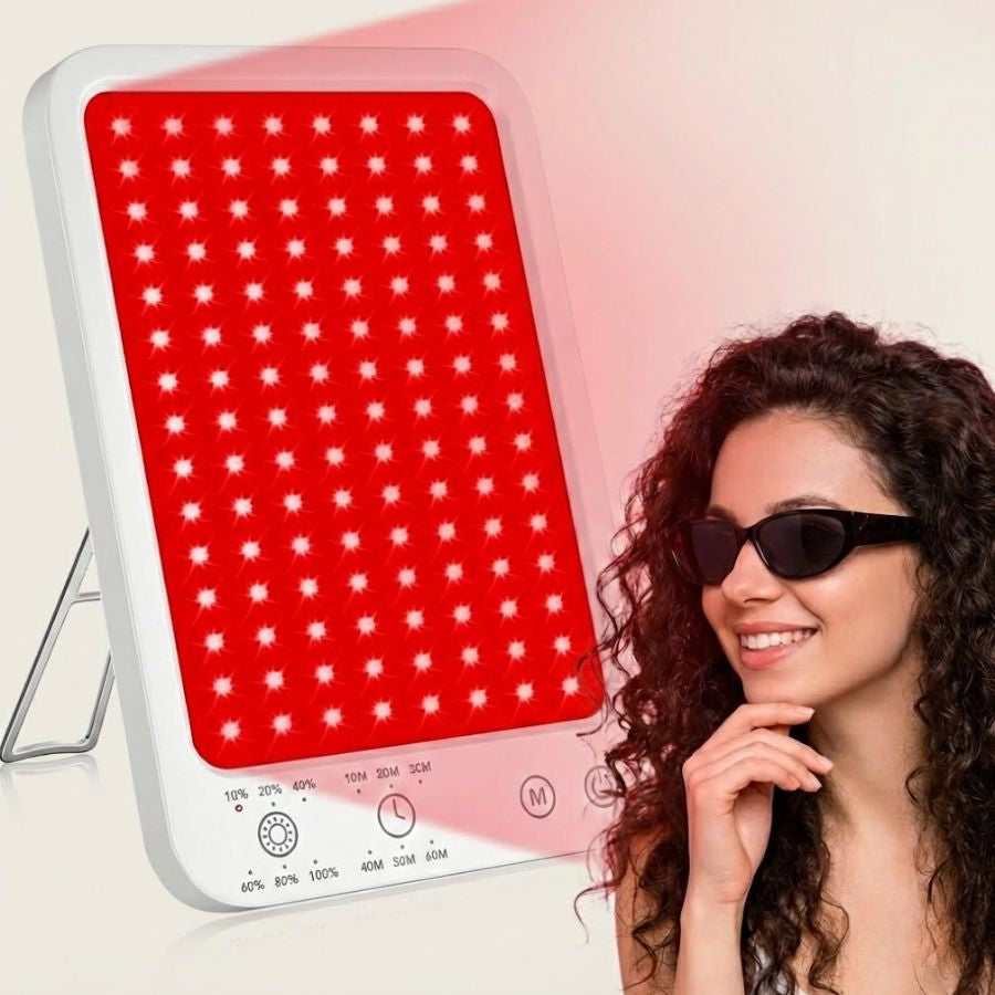 DeepTherapy™ 660/850 System by Aurenza Shop with sleek design and control panel for advanced therapy treatment.