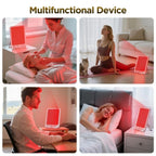 Aurenza DeepTherapy 660/850 System with sleek control unit and therapy pads, designed for deep tissue massage and pain relief.