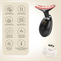 Black Aurenza 3-in-1 mini facial toning and rejuvenation device, compact and versatile for skincare.