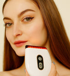 Aurenza Shop RadianceLift Pro 3-in-1 anti-aging sculptor device with sleek design and control buttons, used for facial rejuvenation.