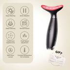 Aureza 7-in-1 facial toning and rejuvenation galvanic sculptor in white, showing the device with multiple treatment heads and controls.