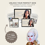 Aurenza Shop The Face Mask Light Therapy Pro showing a sleek, skin-toning LED light therapy mask on a white background