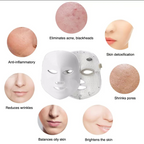 Aurenza Shop The Face Mask Light Therapy Pro, close-up of the sleek black facial mask designed for light therapy treatments.