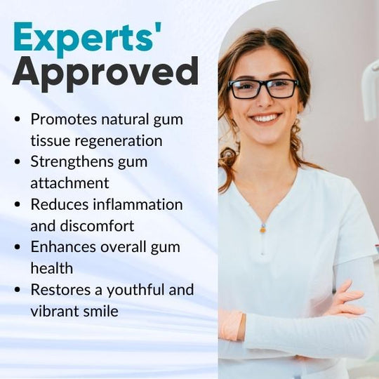 Aurenza Shop UNPREE™ Gum Therapy Gel tube showing the product label and applicator tip for oral gum health.