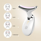 Aurenza Shop 3-in-1 Mini Facial Toning and Rejuvenation Device in black with exfoliating gloves for skin care.