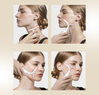 Aurenza Shop 3-in-1 mini facial toning and rejuvenation device with exfoliating gloves in black, designed for skin rejuvenation.