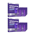 Purple Aurenza Shop teeth whitening strips and removal gel for dental cleaning and brightening, improving yellowing and oral health.