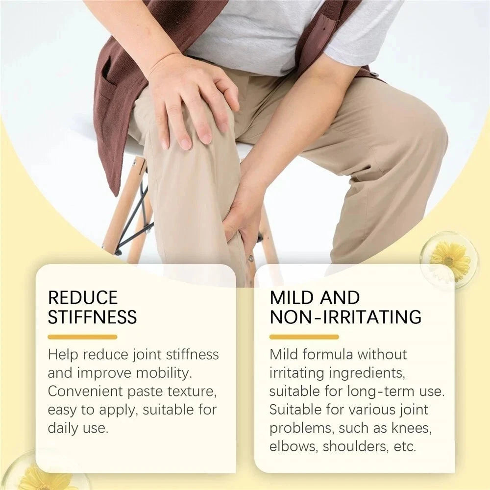 Aurenza Bee Venom Joint Pain Relief Cream jar, natural treatment for joint and bone pain, suitable for men and women.