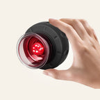 Aurenza 4-in-1 smart cupping therapy massager with red light therapy, showing the device and its multiple attachments.