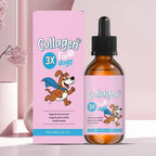 Aurenza Shop 1/3/5-piece dog collagen drops for coat and skin care, showing bottles of gentle dietary supplement for dogs.