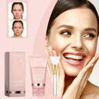 Aurenza Collagen Overnight Peel-Off Facial Mask for skin renewal and deep hydration, shown with the mask partially peeled off.