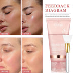 Aurenza Shop collagen overnight peel-off facial mask for skin renewal and deep hydration, shown spread out on a white background.